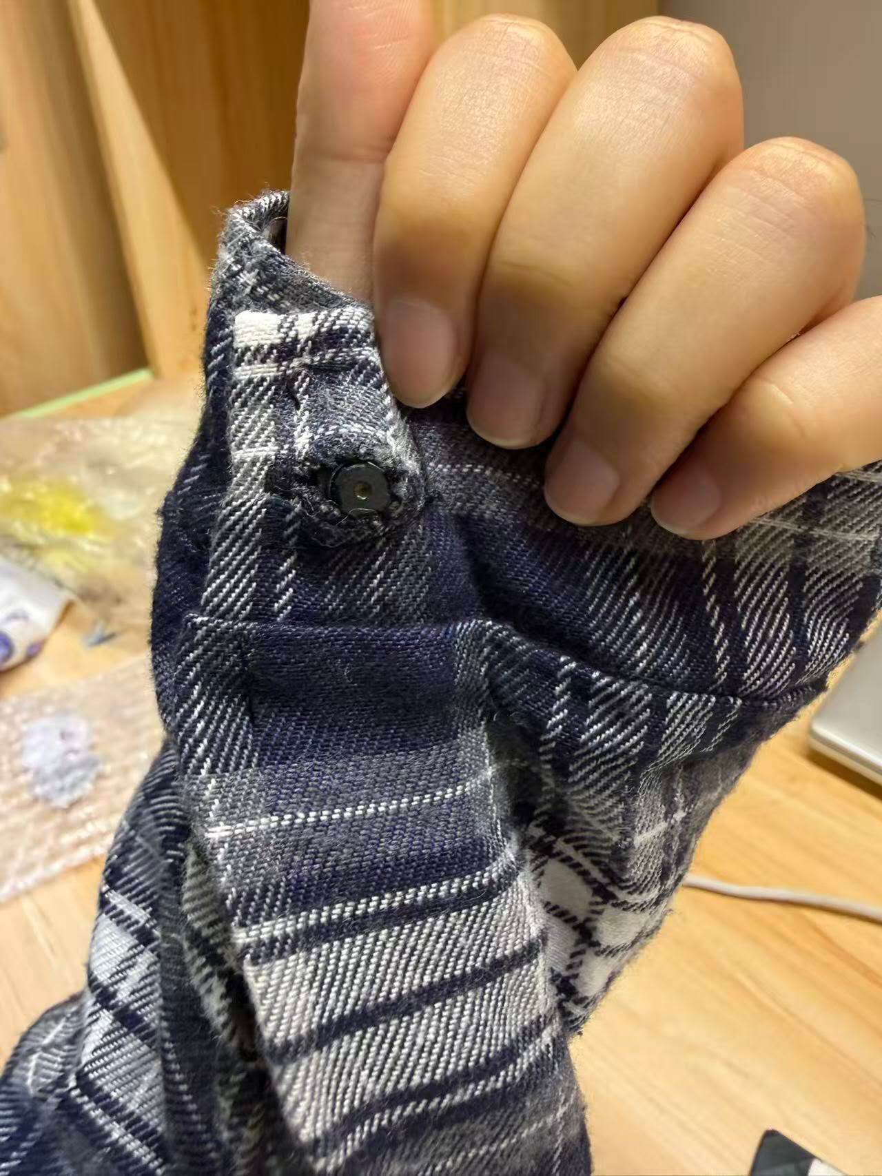 Checked garment